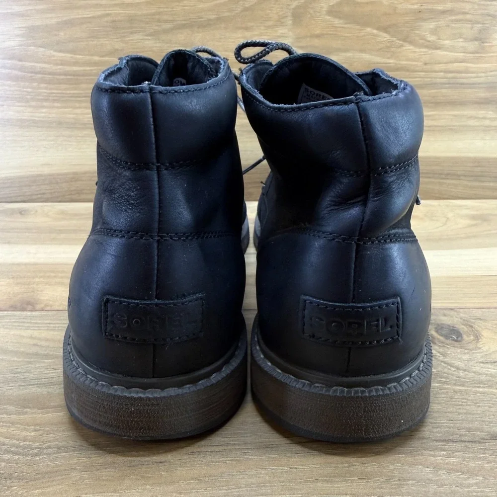 Sorel Madson II Chukka Boot Mens 11 Black Leather Business Casual Lace Up Modern